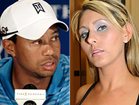 Tiger Woods and Devon James